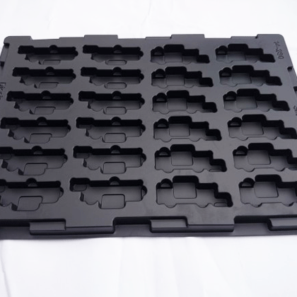 Electronic parts trays