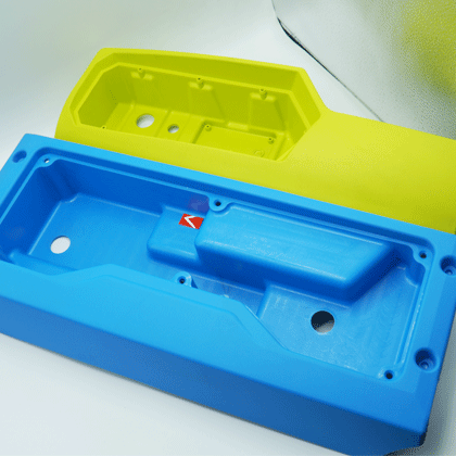Electric generator plastic case
