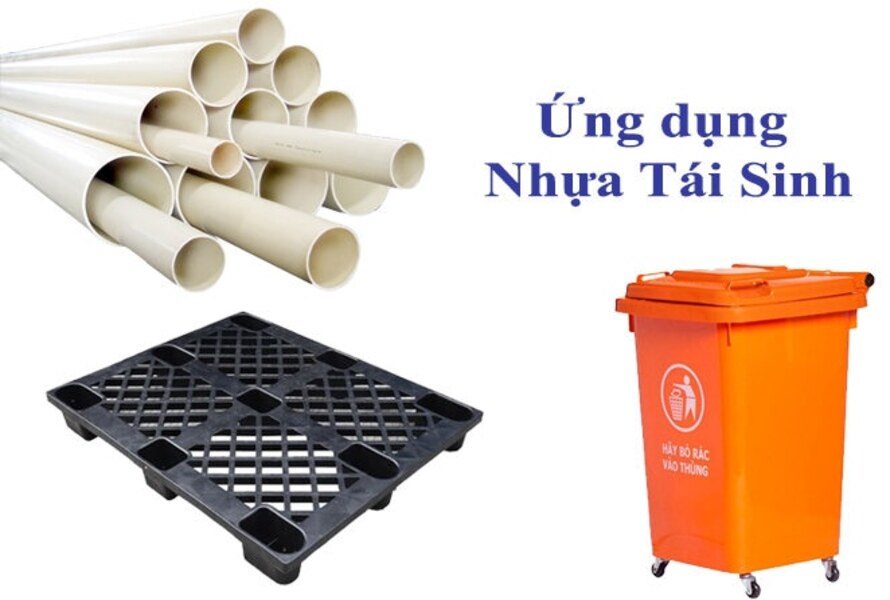 Ứng dụng của hạt nhựa tái sinh và nguyên sinh