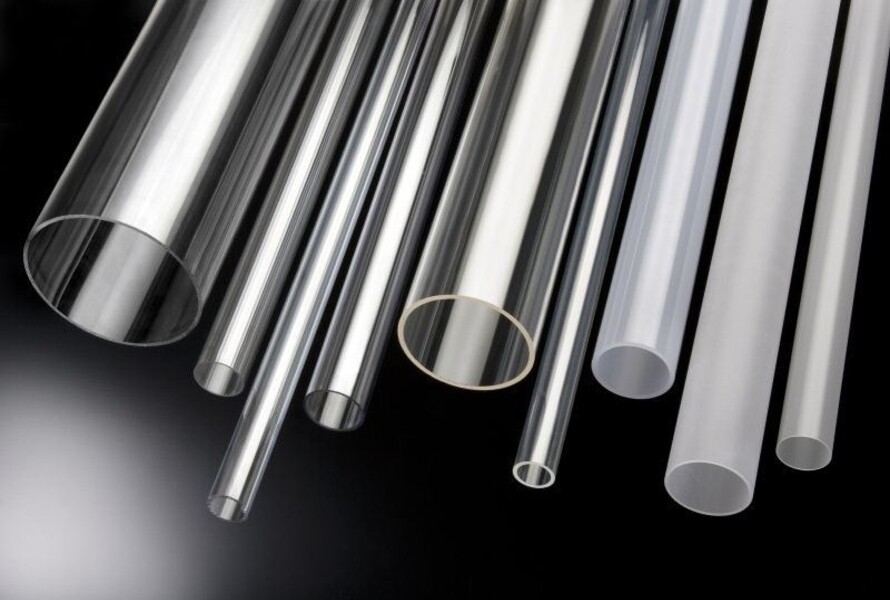 Transparent polycarbonate plastic tube has stable strength and durability