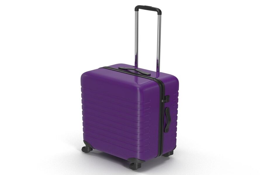 Application of violet masterbatch in the field of suitcase production