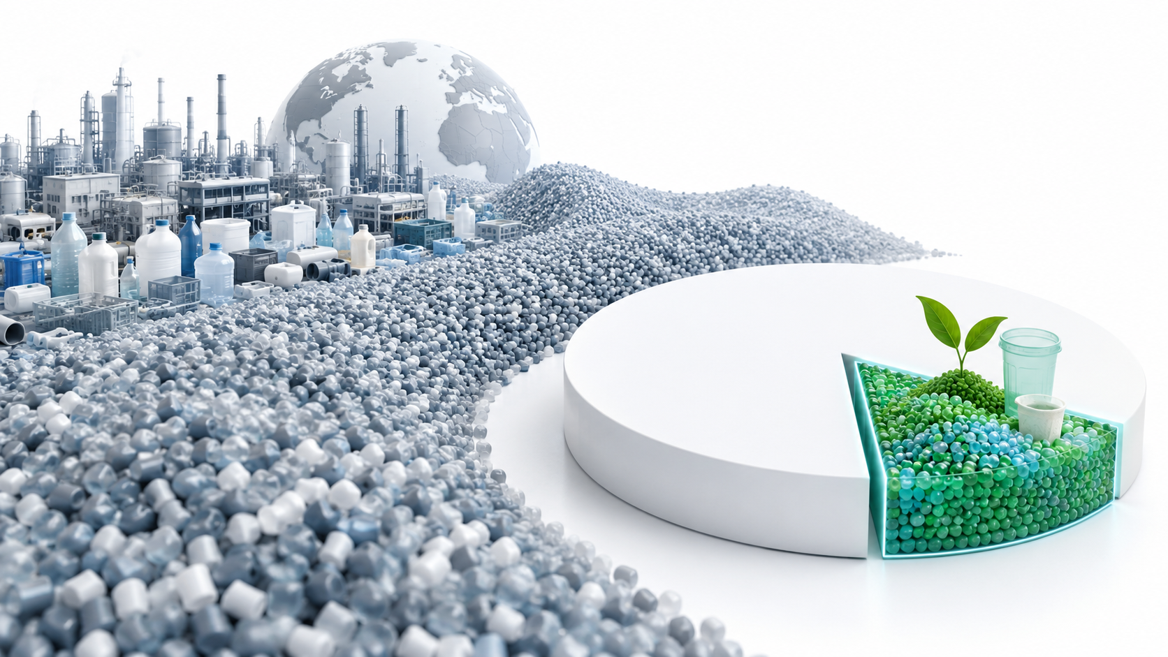 Dù được nhắc đến ngày càng nhiều, bioplastic hiện chỉ chiếm khoảng 0,5% tổng sản lượng nhựa toàn cầu