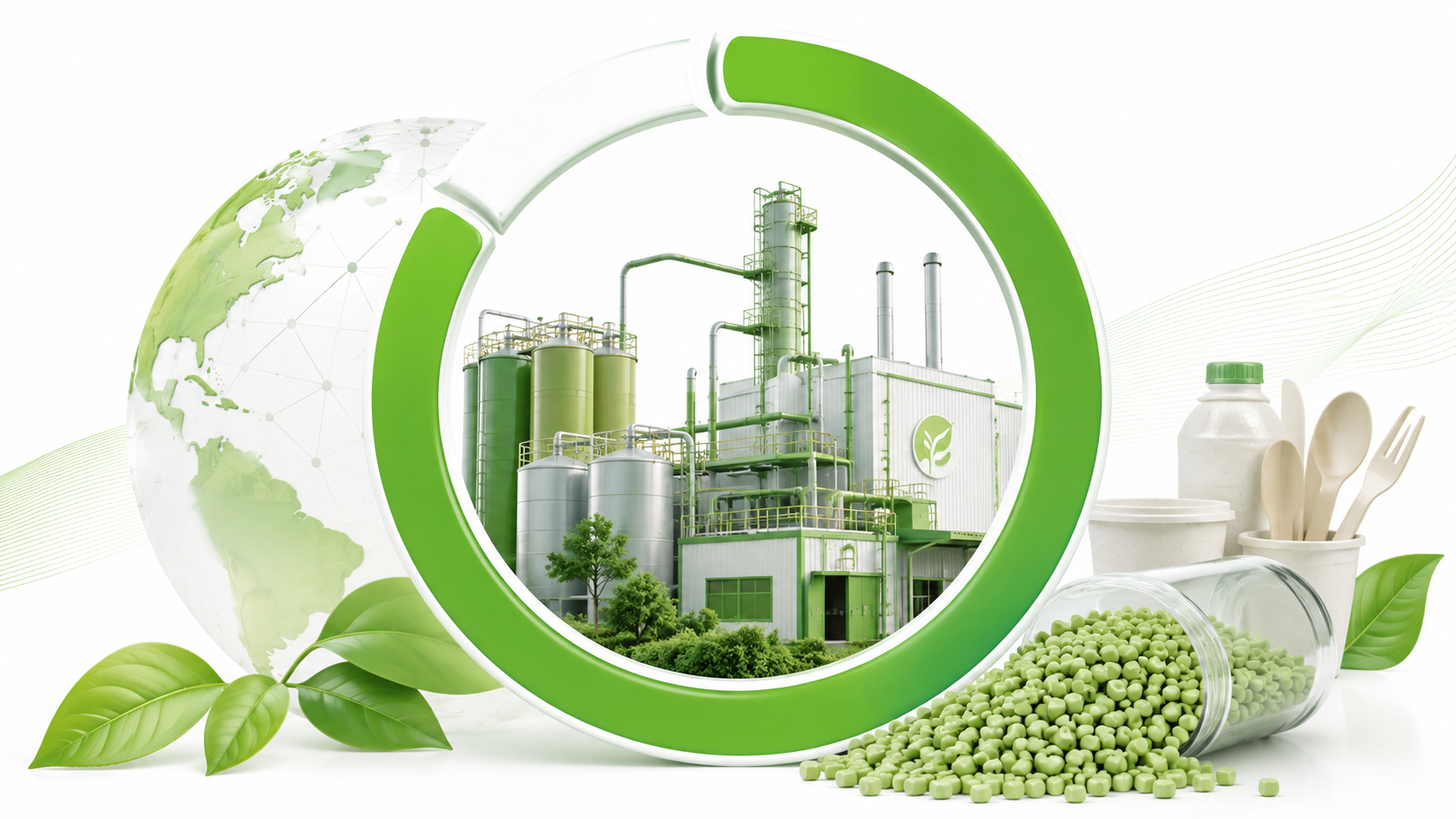 Nếu xét theo lĩnh vực sử dụng, bao bì chiếm khoảng 41,3% tổng công suất bioplastic toàn cầu năm 2025, tương đương khoảng 0,95 triệu tấn.