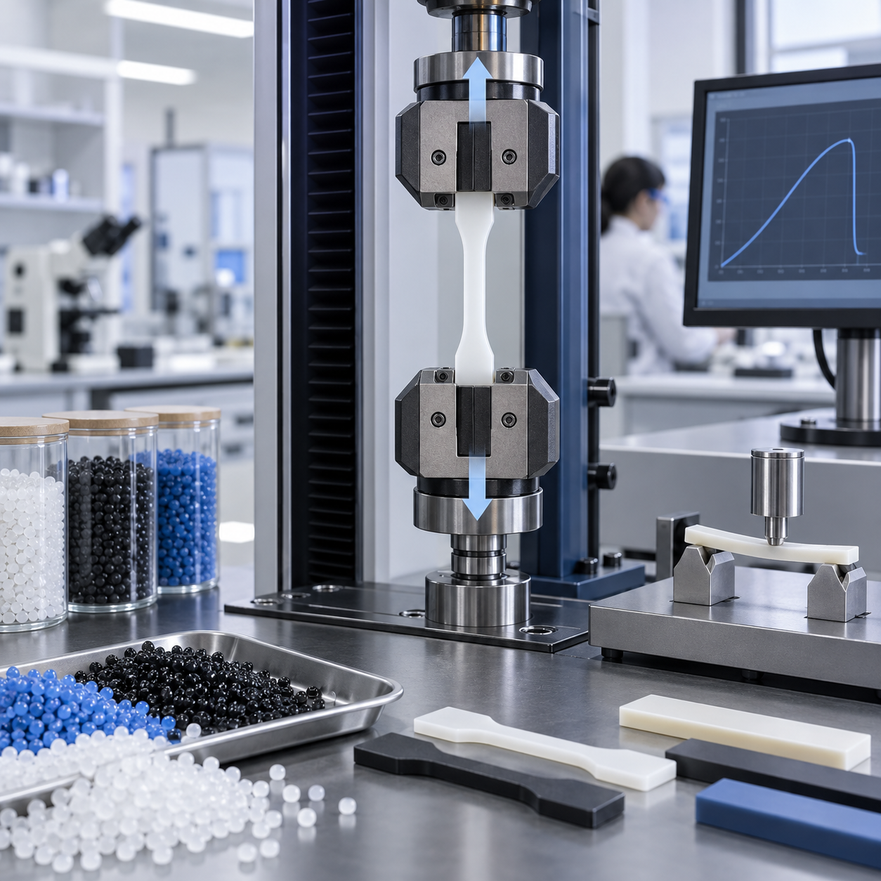 Mechanical testing of engineering plastics
