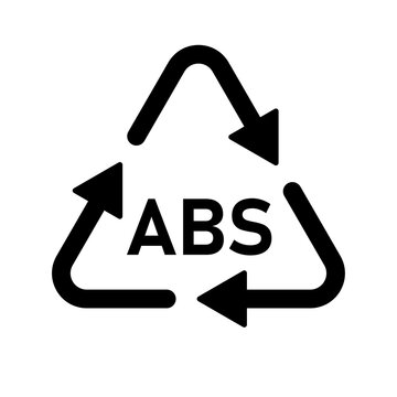Chữ ABS được bao quanh bởi ba mũi tên