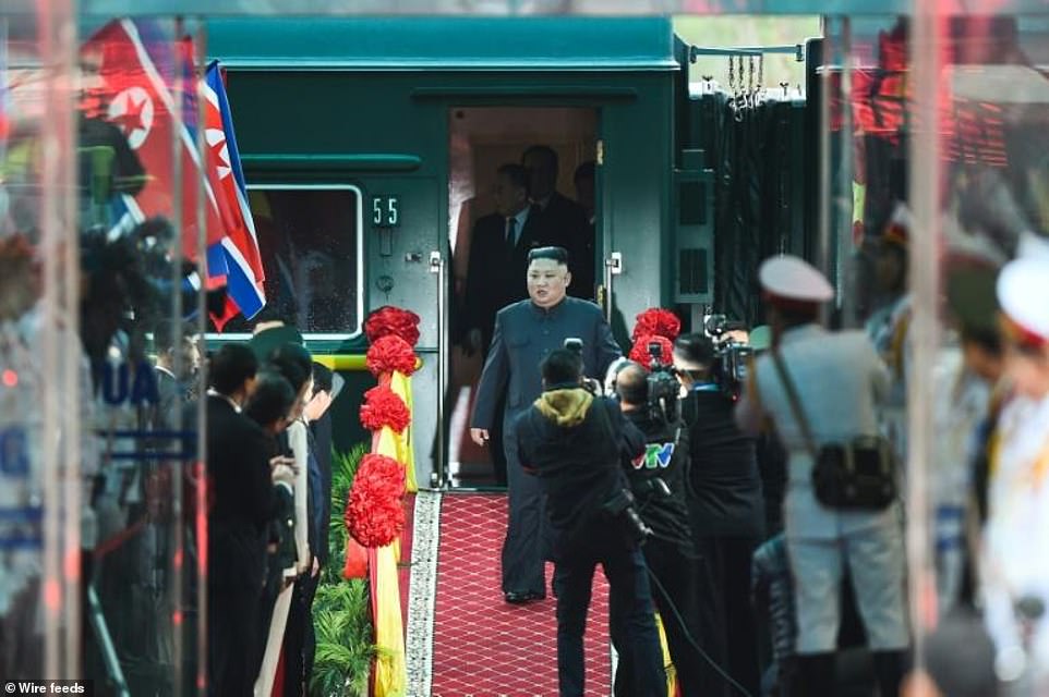Kim Jong Un and his bullet train