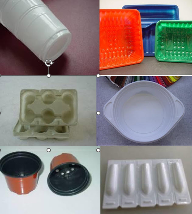 Applications of calcium carbonate in thermoforming