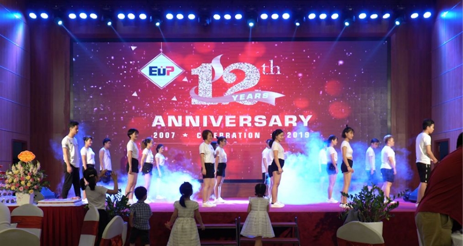 Công ty hạt nhựa masterbatch EuP tổ chức lễ kỷ niệm mừng 12 năm ngày thành lập