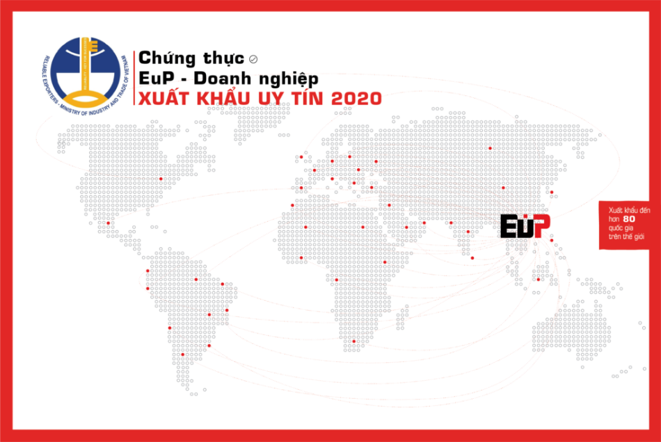 EuP is honored in the Top Reliable Exporters 2020 by the Ministry of Ịndustry and Trade of Vietnam