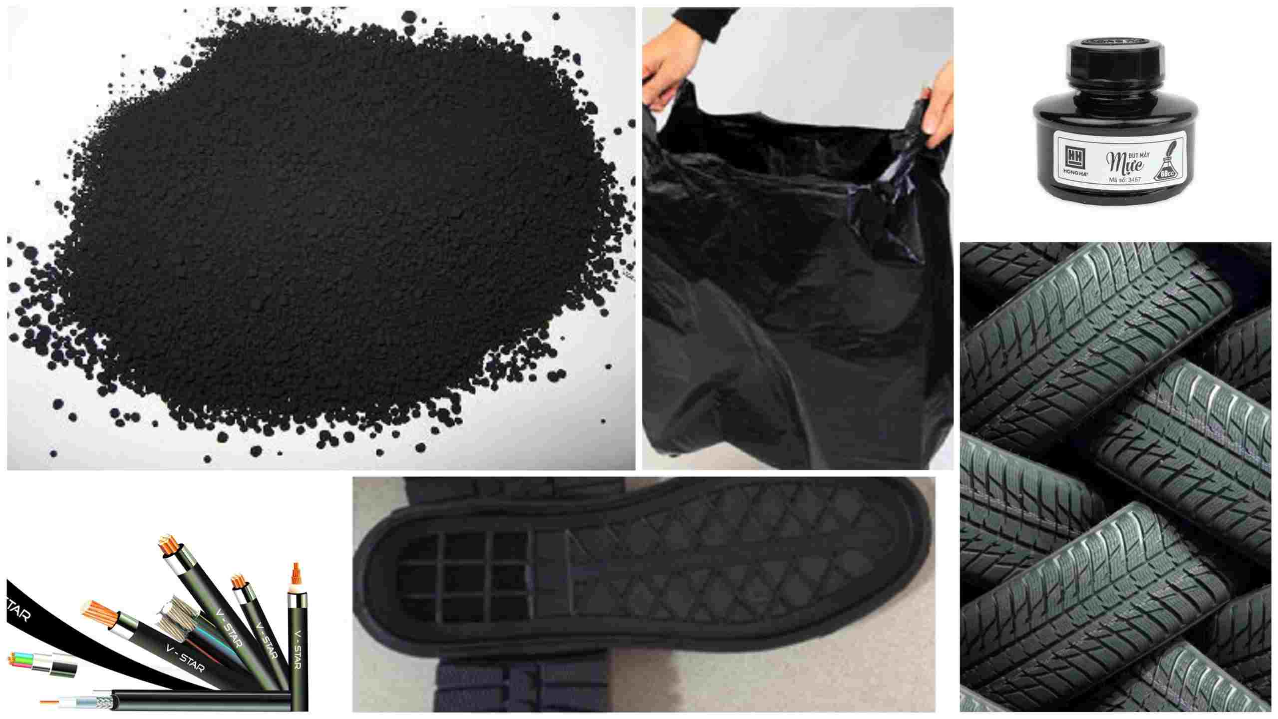 Many applications that carbon black brings in the plastics industry