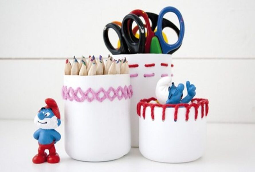 Bunny Pencil Holder With Plastic Bottle : 8 Steps (with Pictures