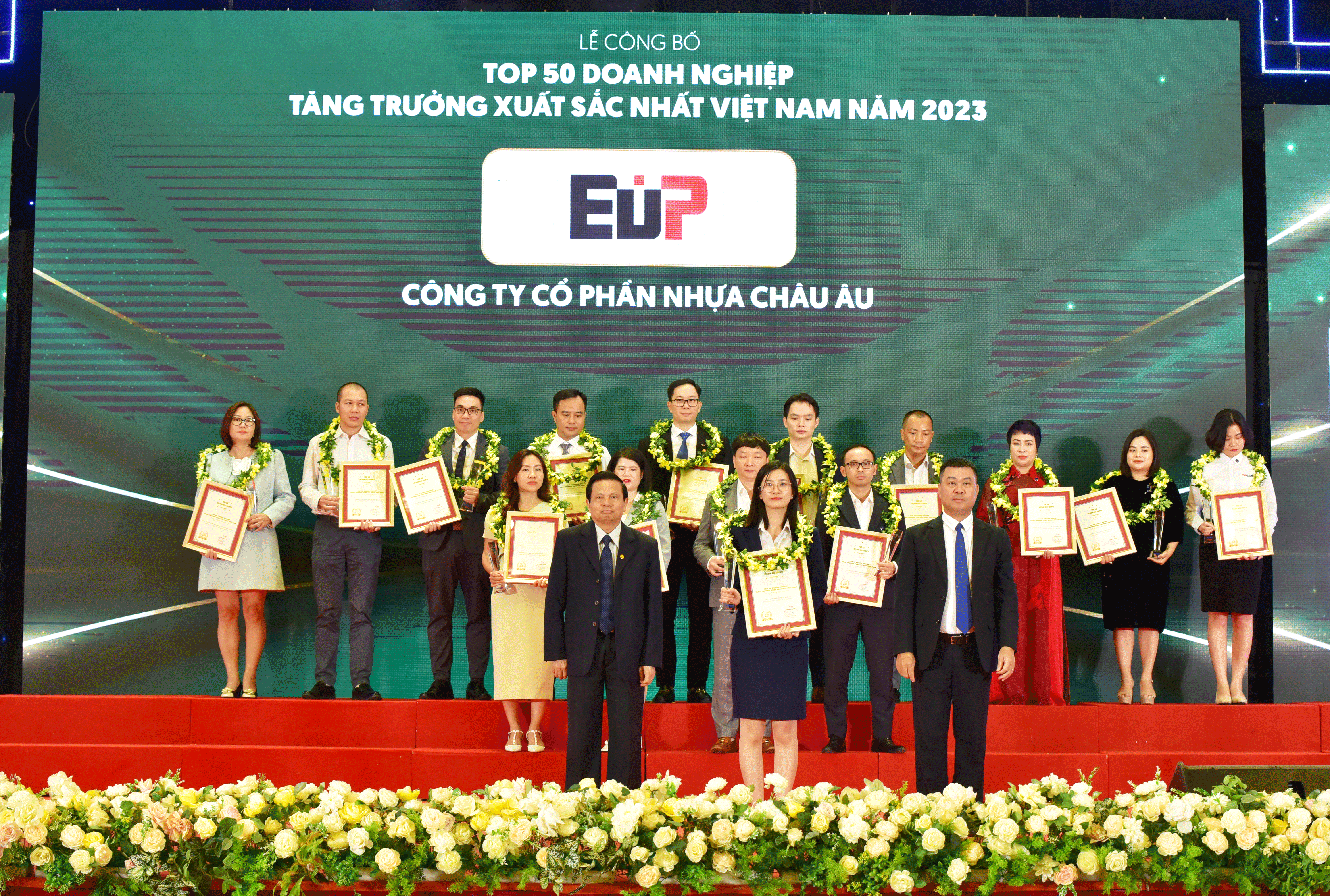EuP cũng vinh dự khi là một trong 50 doanh nghiệp tăng trưởng xuất sắc nhất Việt Nam
